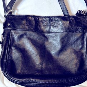 Coach Dark Leather Shoulder Bag